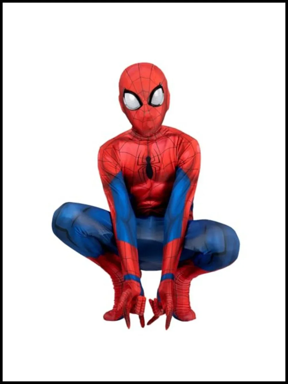 Marvel Spider-Man Deluxe Zentai Costume Jumpsuit with Mask Spandex Halloween